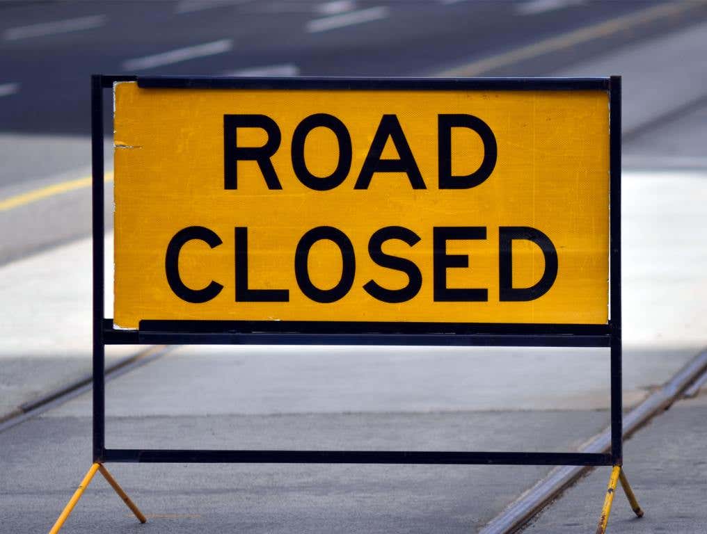 Road Closure Columbia County