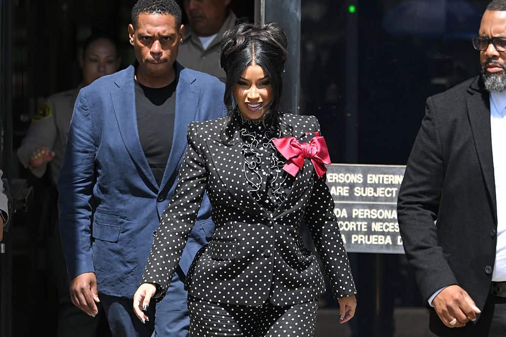 Cardi B is seen leaving the Alhambra Court House on September 02, 2025 in Alhambra, California.