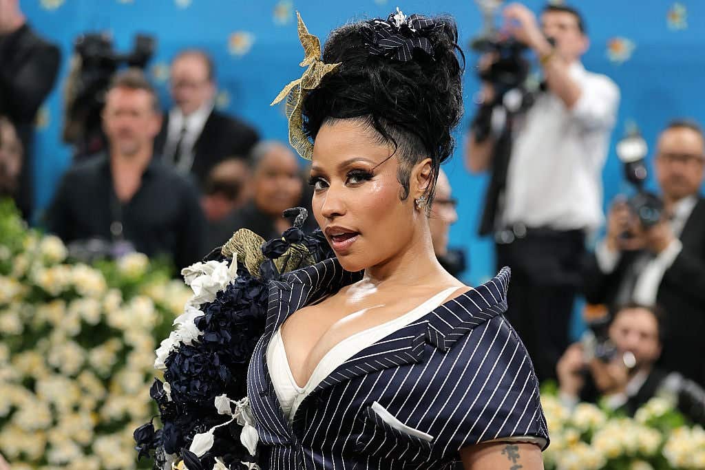 Nicki Minaj attends the 2025 Met Gala Celebrating "Superfine: Tailoring Black Style" at Metropolitan Museum of Art