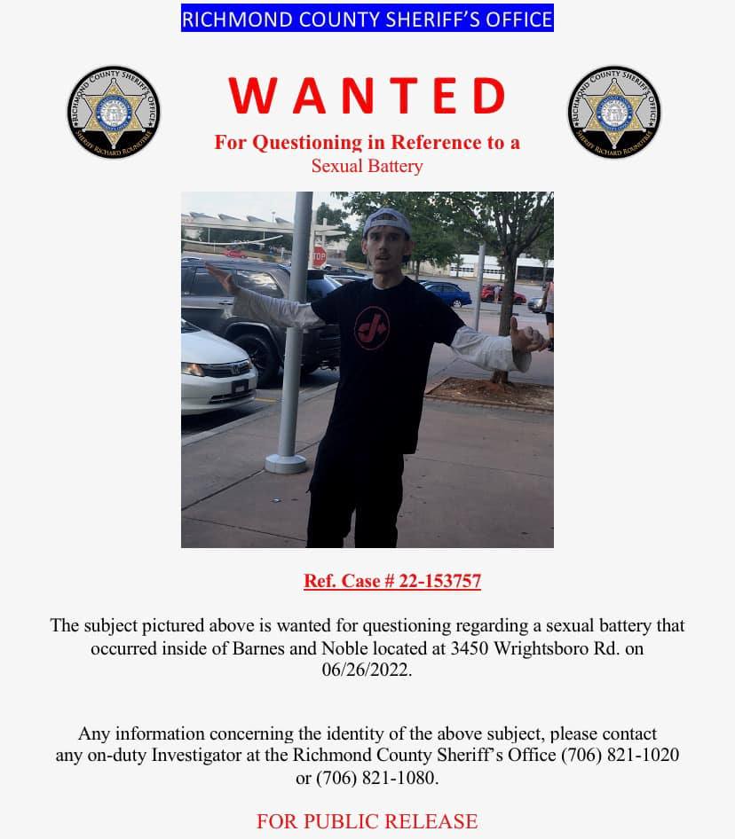 Wanted Man Richmond County Georgia