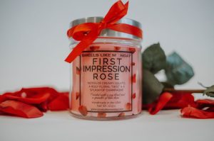 first impression rose candle