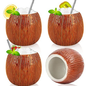coconut tiki mugs